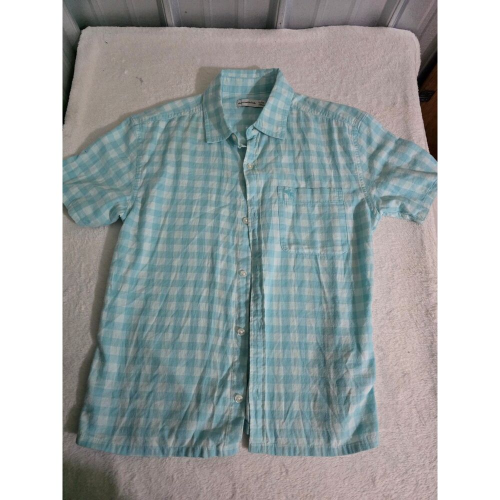 Abercrombie Kids 13/14 Short Sleeve Button Up Shirt